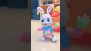 Coelho Dancing Sing Song Electronic Bunny Music Robotic Animal Beat Drum com LED #toy #balltoy #el
