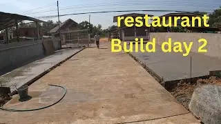 Restaurant Build Day 2 | Slab Down & Panang Curry in Rural Thailand