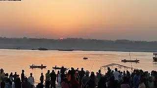 Varansi sunrise at Assi Ghat ❤️🙏☀️
