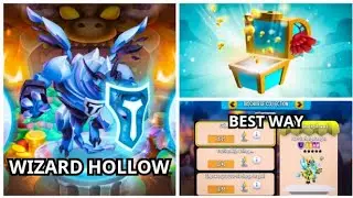 NEW Ice Titan in Wizard Hollow | Open ALL 180 Gems Chest | BEST Way in Duo Maze | Dragon City 2023