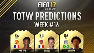 Fifa 17 TOTW Predictions #16 Ft. IF Scorpion, IF Martial, IF Willian, IF Alli & More!
