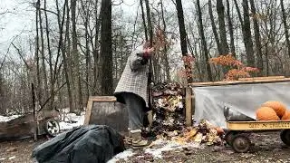 Slow, Real-Time Winter Composting in Michigan | Nothing Fancy