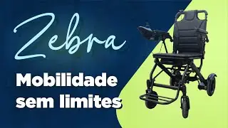Cadeira de Rodas El&eacute;trica Leve e Dobr&aacute;vel Zebra
