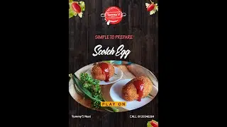 ITALIAN SCOTCH EGG RECIPE | STARTERS | SIMPLE FRIED EGG & MINCED CHICKEN | HOW TO MAKE SCOTCH EGG