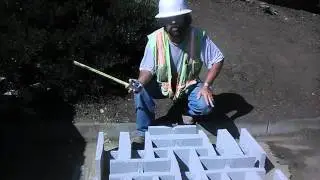 Making Masonry Grout Samples on site for Construction Projects.