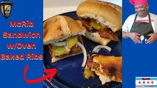 Homemade McRib Sandwiches with Oven Baked Ribs - Easy & Delicious!