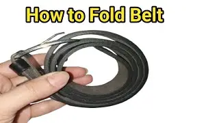 How to Fold Belt | How to Roll Belt | Simple and easy Way | Saliha Kitchen Hack 