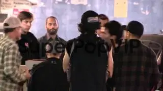 Patrick Wilson on Stretch Film Set in Hollywood at Celebr...