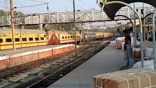 18046[ east coast express ready to leave on platform no 4 ]