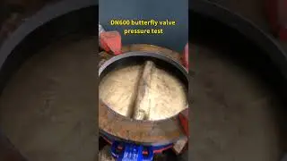 In the pressure test of DN600 butterfly valve, it is 100% qualified before leaving the factory!