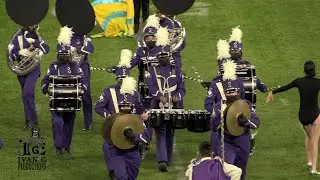 2022 Sunset High School Purple Marching Machine Band Performance at Roland Parrish BOTB