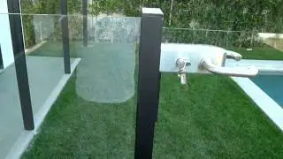 Glass Fence around pool Hollywood