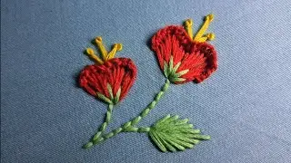 Beautiful Flower 🌼 🌸 Hand embroidery tutorial |Hand embroidery for beginner 