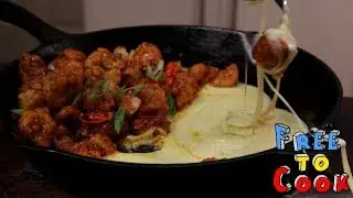 How to cook Spicy Fried Chicken Bites wrapped in Melted Cheese