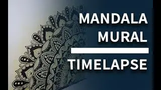 Mandala Mural | Wall Art | Timelapse | Acrylic Painting