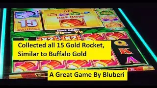 Rocket Rumble Slot! Colossal Win! Collected all 15 Gold Rocket! bluberi Game