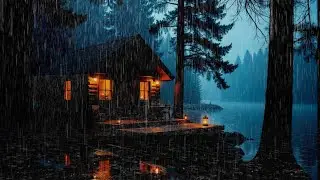 3AM Minds Click This 🌙 Gentle Rain Sounds Inside a Quiet Forest Cabin 🌧️
