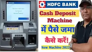 How to deposit cash in HDFC BANK ATM