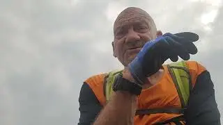 Bash crosses the border from Germany to Holland - Green Mile Man Wheelchair Adventurer Source to Sea
