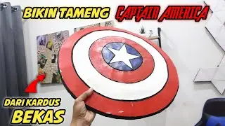 BIKIN TAMENG CAPTAIN AMERICA DARI KARDUS BEKAS || LANGSUNG BISA NEMPEL TANGAN ???
