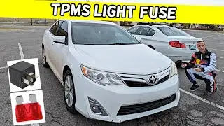 Расположение предохранителя индикатора TPMS на Toyota Camry, горит индикатор TPMS 2012 2013 2014