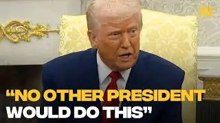 Donald Trump defends his crashing of the global economy