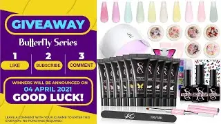 ✨GIVEAWAY✨ SXC Cosmetics Polygel Nail Kit - Butterfly Series ends 04/04/21