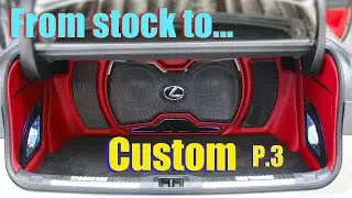 Car custom real talk: Custom Lexus trunk (behind the scenes) P3 #lexus #caraudio #carcustomization