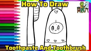How To Draw Toothpaste and Toothbrush | Toothpaste and Toothbrush Drawing | Drawing For Kids (2026)