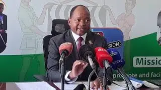 Press briefing by the Minister of Information Cornelius Mweetwa .Tell us where you are watching from