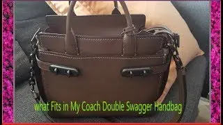 Coach Double Swagger Handbag- What Fits inside
