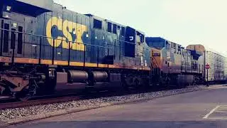 Northbound CSX Q 202 Intermodal and autoracks with two DPU mid train if I recall correctly