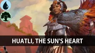 Tetsuko Umezawa Sneak | Huatli, The Sun's Heart Deck WAR Standard Deck Tech [MTG Arena] F2P