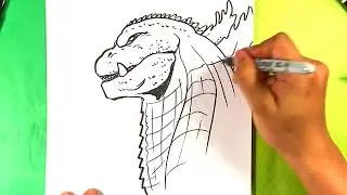 How to Draw GODZILLA SINGULAR POINT Face