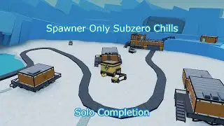 Solo Subzero Chills With Only Spawner Towers | Roblox MONOLITH DEFENSE