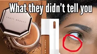 NEW FENTY CONCEALER  420+ POWDER | WARNING FOR DRY SKIN