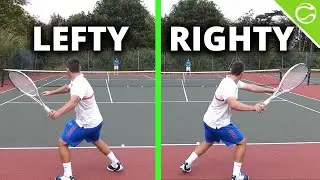 Ambidextrous Tennis - Hitting with Pro Players