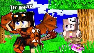 JOGANDO como um DRAG&Atilde;O SEGURAN&Ccedil;A no Minecraft!