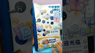 Unboxing cute binder Journal | ASMR Journal Diary | ASMR Binder Journal |Relaxing ASMR #asmr #shorts