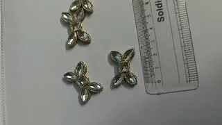 Big kundan beads for jewelry making at home #jewelrymaking #stonebeads #crafts 