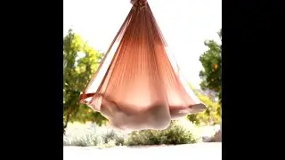 Gentle Aerial Yoga Flow at Wanderlust Yoga Festival with Carmen Curtis #yogafestival #aerialyoga