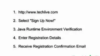TechLive Tutorial #1: Registering with TechLive