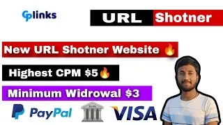 Gplink || New URL Shotner Website 🔥 || Short & Monitize URL And Earn Money 💰