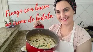 FRANGO COM BACON E CREME DE BATATA - VOCÊ PRECISA PROVAR! SENSACIONAL!!! #umadelicia #receitafacil