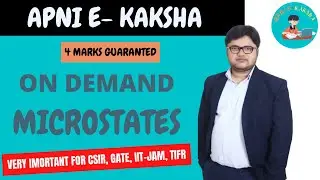 MICROSTATES | Very Important | CSIR | IIT-JAM | GATE | TIFR | BY RB Sir