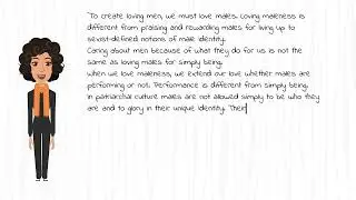 bell hooks: The Will to Change: Men, Masculinity and Love