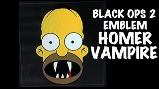 Homer Vampire emblem Homer Simpson emblem Black ops 2