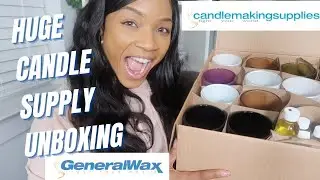 HUGE CANDLE SUPPLY UNBOXING | GENERAL WAX | CANDLE MAKING SUPPLIES