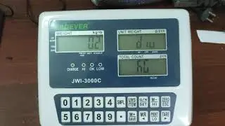 Hướng dẫn cài đặt và cal chỉnh đầu cân đếm Jadever JWI-3000C.