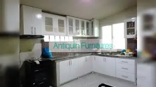 Ducco White Kitchen Cabinets ft. Orange - Persian Cat
